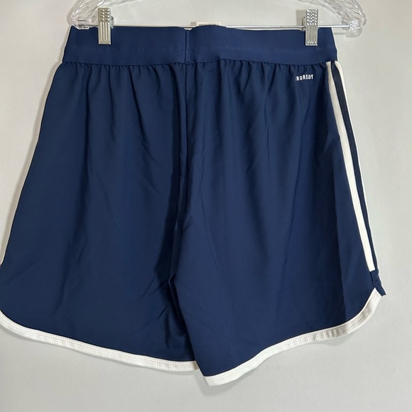 Adidas Blue and White Athletic Shorts with Elastic Waistband Large - Picture 8 of 8